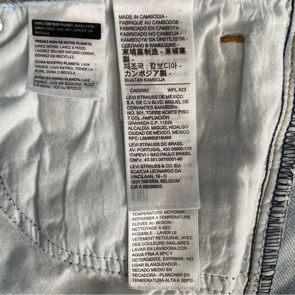 Levi's High-Waisted Straight Jeans Light Wash Size 30x29 - Picture 12 of 14